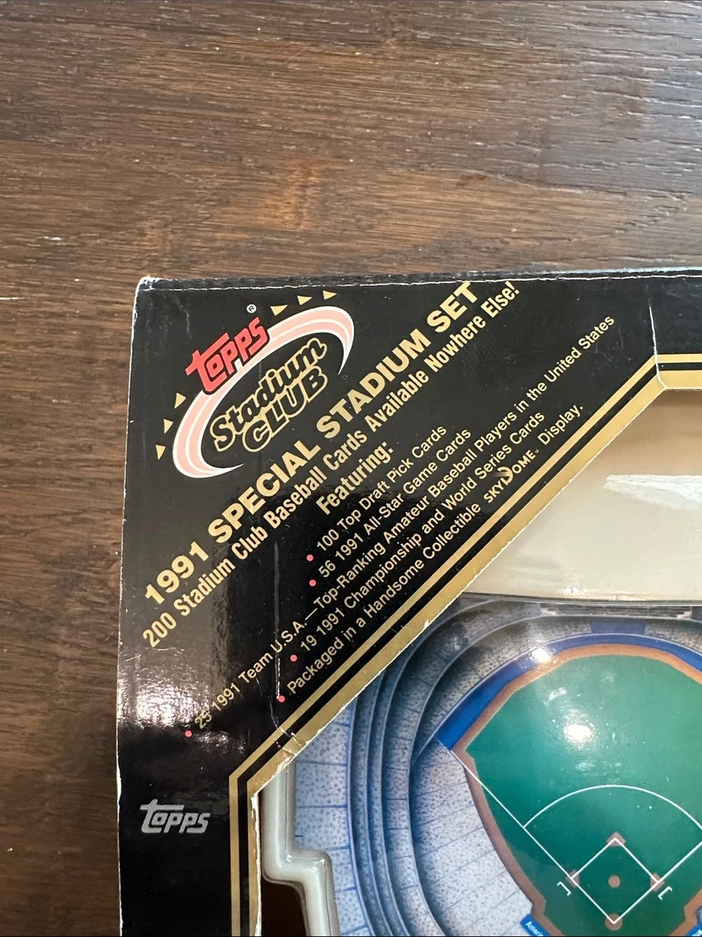 Topps blue and green baseball special stadium set by stadium club 1991